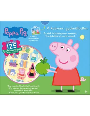 Peppa malac: A kedvenc gyümölcsöm - Táskakönyv - Az első táskakönyvem mesével, feladatokkal és matricákkal