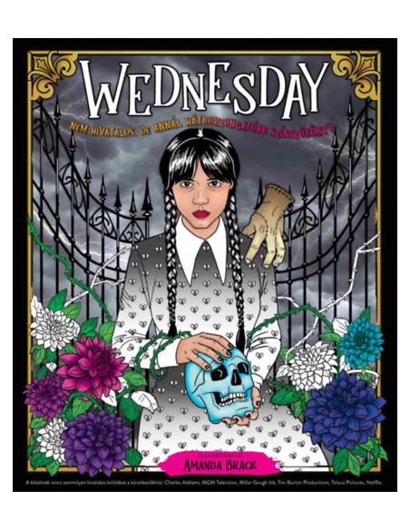 Wednesday - Nem hivatalos, de annál hátborzongatóbb színezőkönyv