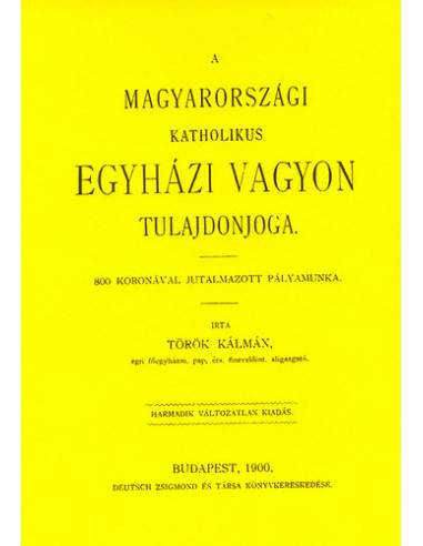 A magyarországi katholikus egyházi vagyon tulajdonjoga