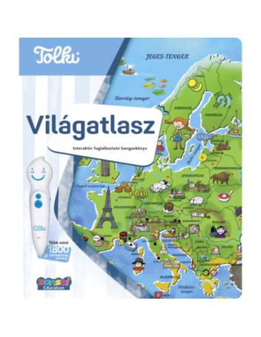 Tolki Hangos könyv - Világatlasz - Interaktív foglalkoztató hangoskönyv