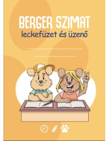 Berger Szimat leckefüzet és üzenő -