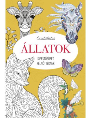 Kifestőfüzet felnőtteknek - Csodálatos állatok -