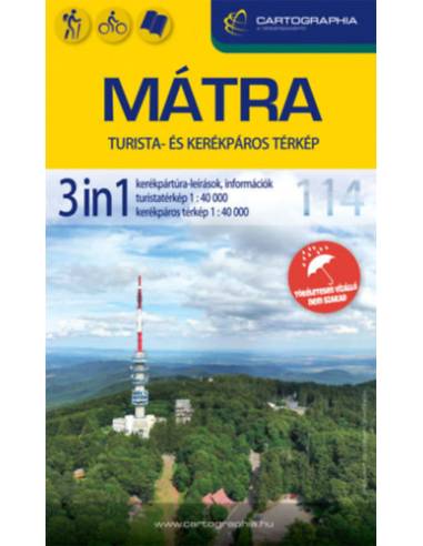 Mátra 3in1 turista- és kerékpáros térkép
