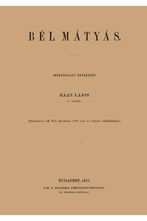 Bél Mátyás - Haan Lajos