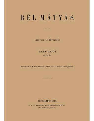 Bél Mátyás - Haan Lajos