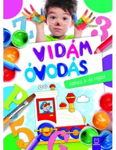 Vidám óvodás színez, ír és rajzol
