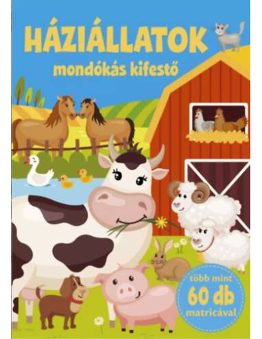 Háziállatok - Mondókás kifestő