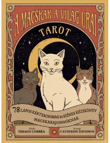A macskák a világ urai tarot - 78 lapos kártyacsomag és színes kézikönyv macskarajongóknak