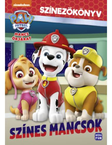 Mancs Őrjárat - Színes mancsok - Színezőkönyv