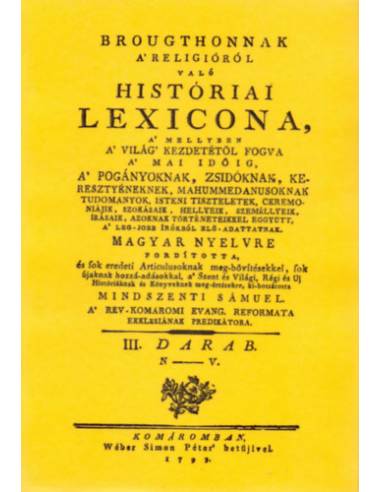 Brougthonnak a religióról való históriai lexicona III. - (N-V.)