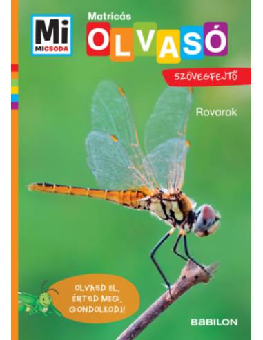Rovarok - Mi Micsoda Olvasó - Matricás szövegfejtő - Olvasd el, értsd meg, gondolkodj!