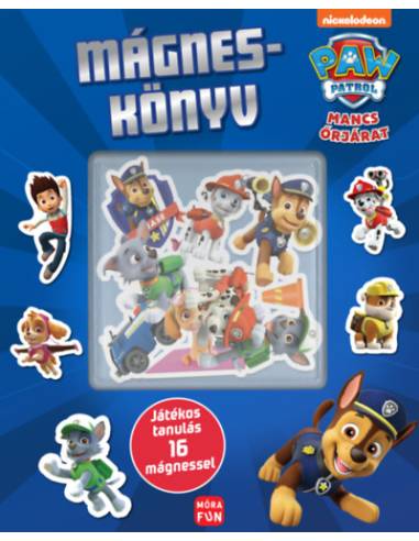 Mancs Őrjárat - Mágneskönyv - Játékos tanulás 16 mágnessel