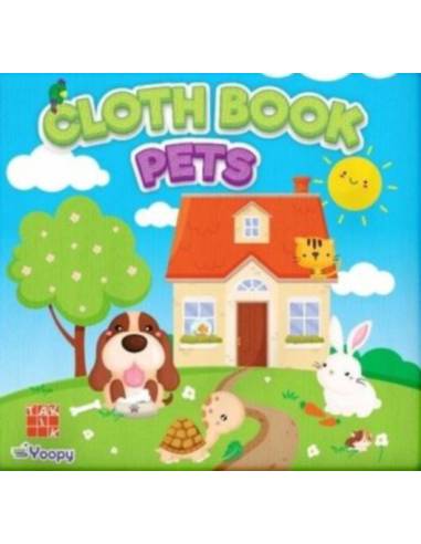 Textilkönyv - Háziállatok - Cloth Book - Pets