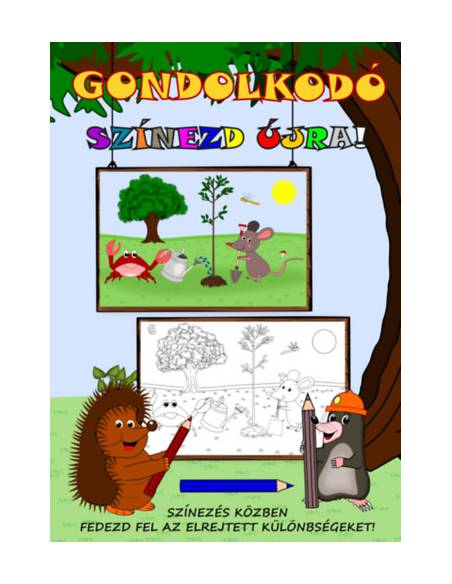 Gondolkodó - Színezd újra!