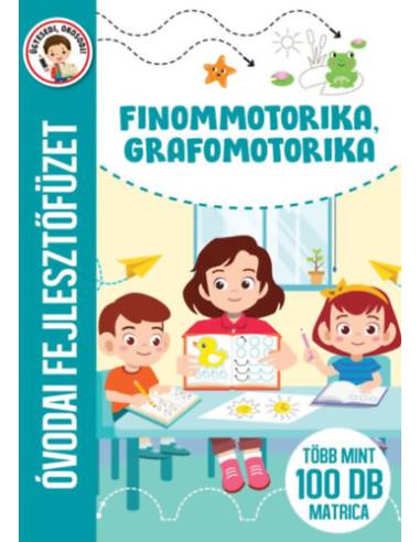Finommotorika, grafomotorika - Óvodai fejlesztőfüzet - Több mint 100 db matrica