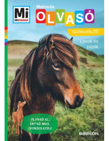 Lovak és pónik - Mi Micsoda Olvasó - Matricás szövegfejtő - Olvasd el, értsd meg, gondolkodj!