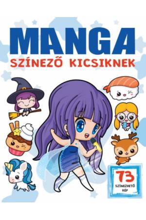 Manga színező kicsiknek -