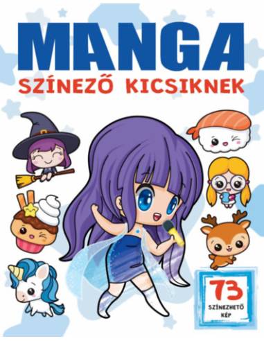 Manga színező kicsiknek -