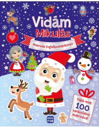Vidám Mikulás - Matricás foglalkoztatókönyv