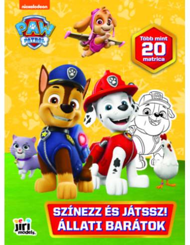 Mancs Őrjárat - Állati barátok - Színezz és játssz!