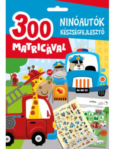 Ninóautók készségfejlesztő - 300 matricával