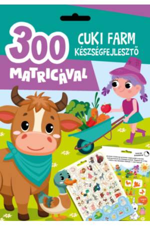 Cuki farm készségfejlesztő - 300 matricával