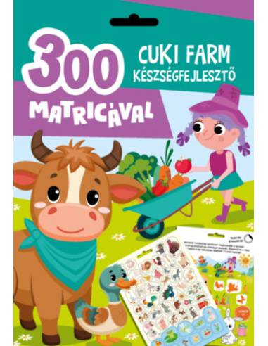 Cuki farm készségfejlesztő - 300 matricával