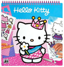 Hello Kitty - kreatív matricás színező -