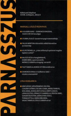 Parnasszus költészeti folyóirat - 2022/3 -